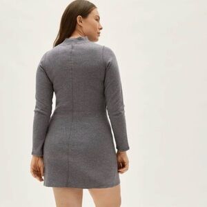 Everlane Gray Long Sleeve Dress